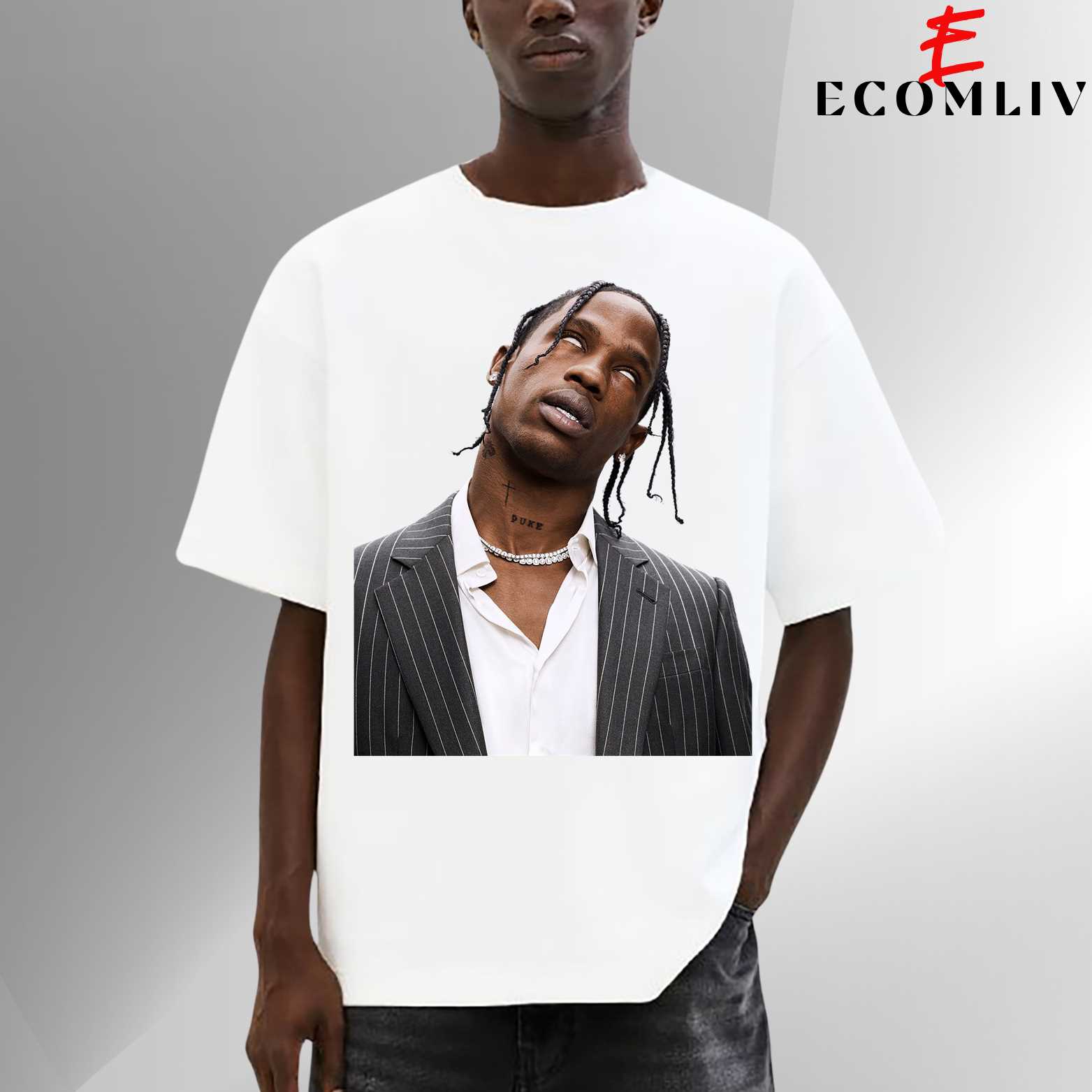Travis Scott Graphic Tee, Rap Fashion Shirt, Hypebeast Style Fit